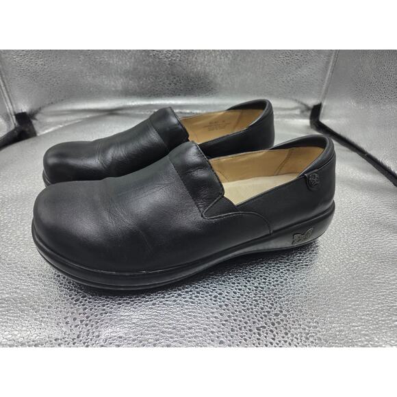 Alegria Clogs Black Leather Slip On Nursing Shoes Euro 42 - US 11.5 - Picture 1 of 11